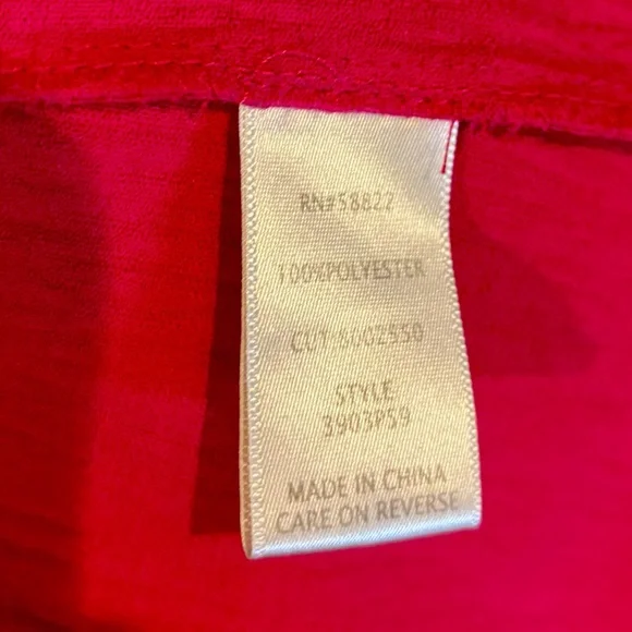 Max Studio Red Tie Front Sleeveless Sundress - Picture 5 of 5